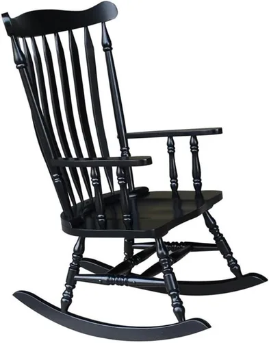 Vista 9 de International Concepts Williamsburg Rocker Antique Black