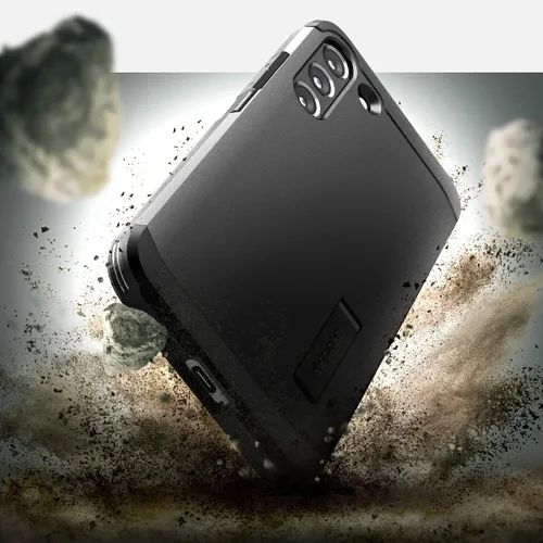Vista 3 de Spigen Tough Armor diseñado para Galaxy S22 Case (2022) - Negro