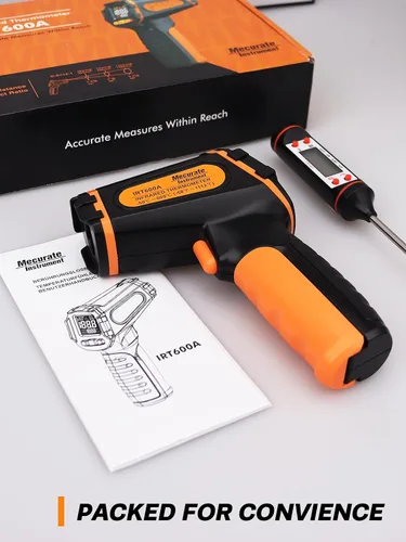 Vista 7 de Mecurate Infrared Thermometer Gun -58°F to 1112°F Laser Temperature Gun