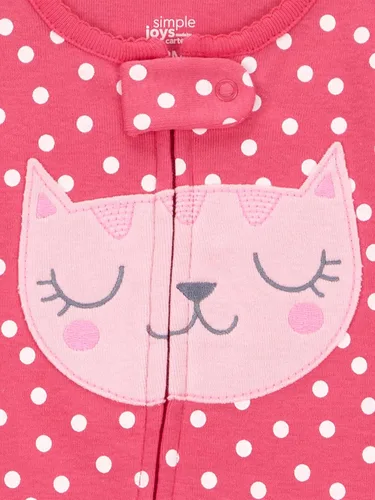 Vista 60 de Simple Joys by Carter's Pijama de algodón sin pies de ajuste cómodo para niños (3 unidades)