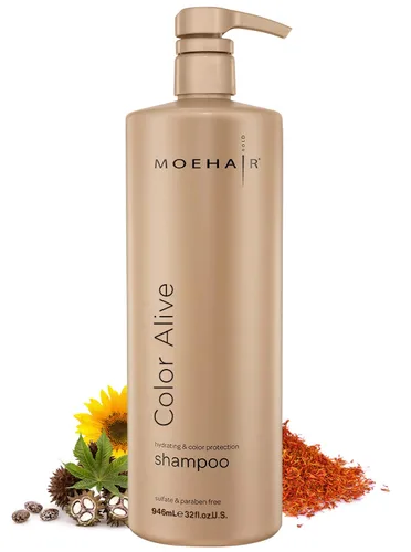 Vista 9 de MOEHAIR Acondicionador Color Alive (12 onzas líquidas), acondicionador hidratante y nutritivo para cabello teñido Reduce la sequedad del cuero