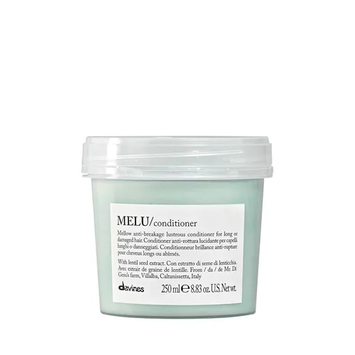 Vista 14 de Davines MELU/Conditioner, Anti-Breakage & Fortifying Formula for Long or Damaged Hair - Smooths Split Ends with Black Chickpea - Lightweight