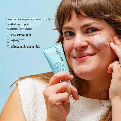 Vista 6 de Cocokind Crema de agua con electrolitos Hidratante ligero de gel de agua Crema de día hidratante equilibrada para todo tipo de piel 1.7 onzas