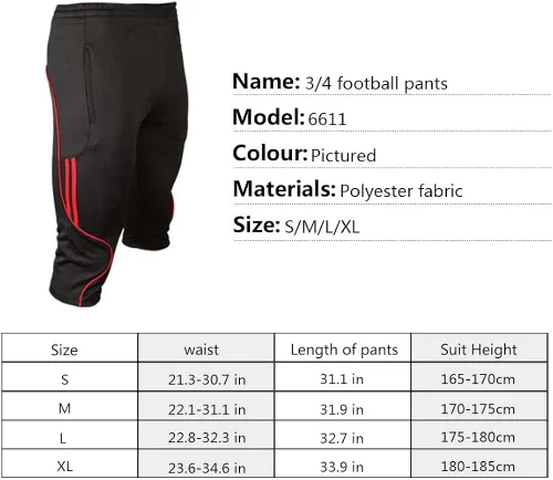 Vista 6 de Shinestone - Pantalones deportivos para hombre, para entrenamiento de fútbol, pantalones para correr, para deportes al aire libre e