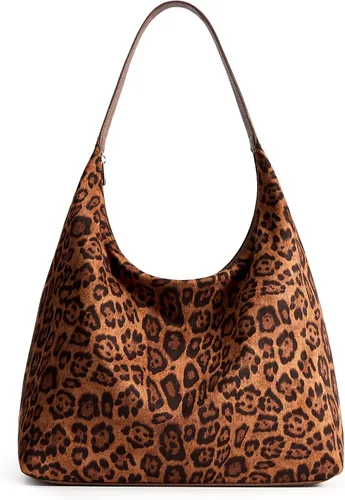 Vista 15 de KALIDI Bolso de Mano Casual de Cuero Vegano Bolso Hobo con Cremallera para Trabajo de Fin de Semana Bolso de Hombro para Viaje de Mujer