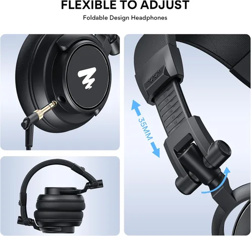 Vista 8 de MAONO A04 Gen2 & MH601 Podcast Microphone with Studio Headphone Bundle USB/XLR Condenser 192kHz/24Bit Cardioid Metal Mic with Software Pro Sound