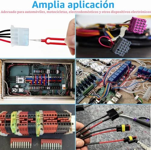 Vista 7 de Juego de herramientas de extracción de terminales 39 piezas, kit mejorado de extractor de llaves rotas, extracción de pines eléctricos de conector