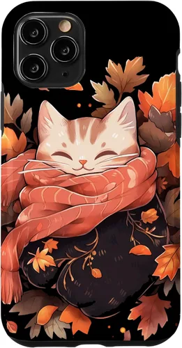 Vista 27 de Funda para iPhone 16 Cat Kitten Otoño Temporada Otoño Hojas Acción de Gracias