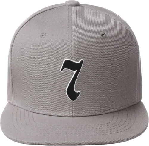 Vista 651 de Daxton Gorra clásica con visera de billete plano con letras del alfabeto inglés antiguo de la A a la Z