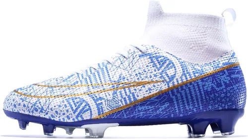 Vista 3 de curunect Zapatos de fútbol unisex para adultos, ligeros, para entrenamiento de fútbol sala para niños grandes