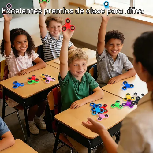 Vista 2 de SCIONE Paquete de 25 Fidget Spinners a granel, juguetes Fidget para niños