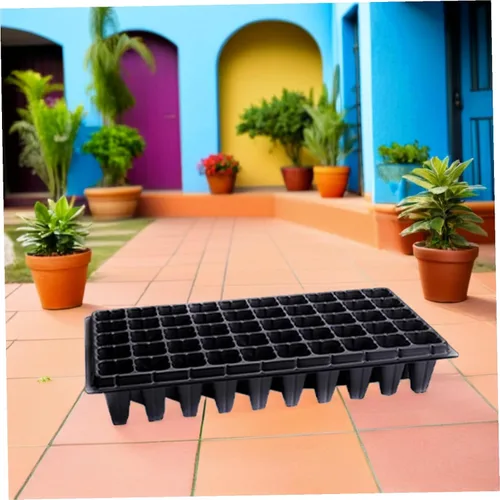 Vista 8 de Yardwe Bandejas de germinación de 10 piezas para plantas de jardín de interior, kit de cultivo de plantas