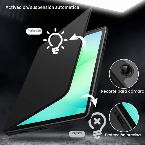 Vista 5 de JETech - Carcasa giratoria de 360° para Samsung Galaxy Tab A11 Plus