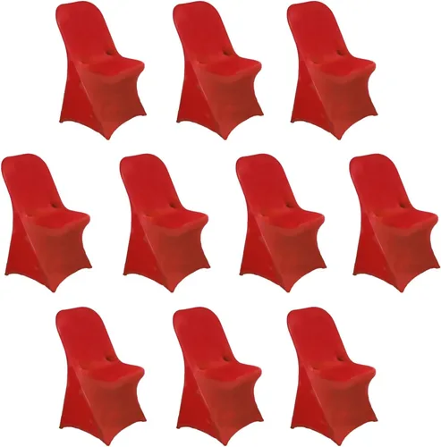 Vista 49 de Efavormart - Funda para silla plegable elástica de elastano, ajustable, para cenas, eventos, bodas, fiestas, banquetes, catering, color beige