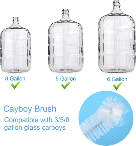 Vista 3 de Paquete de 2 Cepillos para Garrafón de 28 pulgadas, Cepillo de Limpieza para Garrafón, Cepillo para Botellas de Garrafón, Cepillos para Garrafón