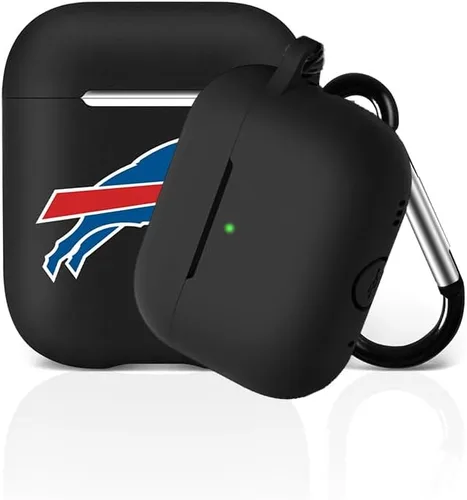 Vista 30 de Funda protectora de silicona para 49ers compatible con AirPods de 1ª/2ª generación, funda de carga, llavero