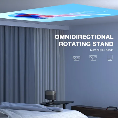 Vista 6 de [Aplicación con licencia oficial y 2500 ANSI] Proyector 4K con WiFi y Bluetooth, audio Dolby 3D y proyector inteligente
