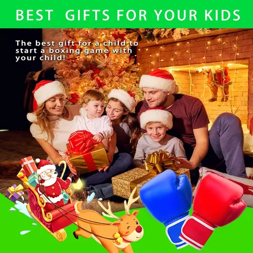 Vista 6 de Kids Boxing Gloves for Kids Boys Girls Youth Age 6-12 Years Training Gloves for Punching Bag Kickboxing Muay Thai Mitts MMA