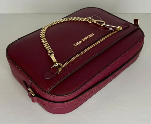 Vista 5 de Michael Kors Jet Set - Bolso cruzado de cadena grande con gancho para monedero SM TZ
