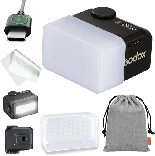 Vista 12 de Godox iT30 pro C TTL Mini Flash & Trigger- GODOX Authorized Distributor iT30 Pro C for Canon - IT30Pro TTL Flash, Wireless Master & Receiver, HSS