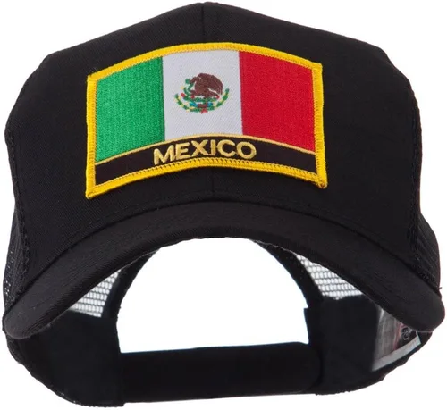 Vista 5 de Gorra de malla parcheada con letra de bandera de América del Norte
