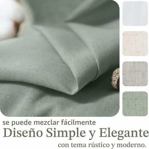 Vista 5 de jinchan Cortinas texturizadas de lino de 24 pulgadas para ventanas de cocina, cortinas de café de granja, cortinas pequeñas, cortinas rústicas que