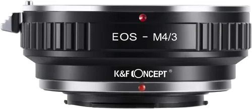 Vista 5 de K&F Concept Adaptador de montaje de lente compatible con Canon EOS (EF/EF-S) Mount Lens a M4/3 (Micro Four Thirds) MFT Olympus Pen y cámaras