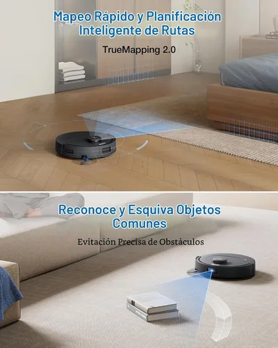 Vista 5 de ECOVACS DEEBOT T30e Omni Robot Aspiradora y Trapeador, 25000Pa, 2026 Nuevo