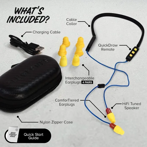 Vista 8 de Plugfones FreeReign Volume Limited Auriculares Inalámbricos Bluetooth Intrauditivos Tapones para los Oídos - Auriculares con Reducción de Ruido
