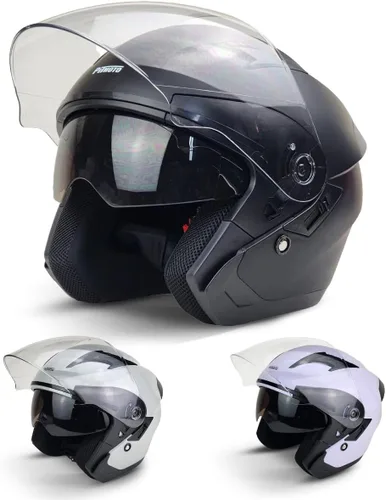 Vista 10 de Casco de moto abierto DOT, modelo PM-768