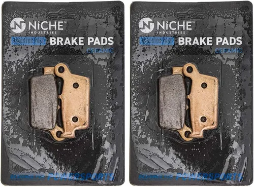 Vista 6 de NICHE Juego de pastillas de freno para Honda XR650L CR125R CR250R Suzuki Yamaha 43105-KZ1-415 43082-1292 Trasera Cerámica