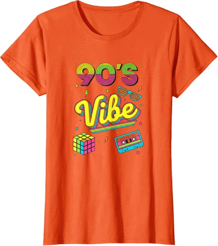 Vista 43 de 90s Nostalgia Retro Apparel - 90'S Vibe Retro T-Shirt Negro