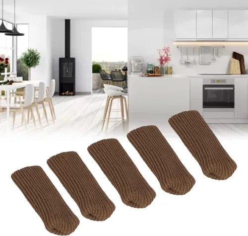 Vista 5 de LiebeWH 20 piezas de protectores de piso de punto, calcetines de muebles de doble grosor para patas de piso para escritorios