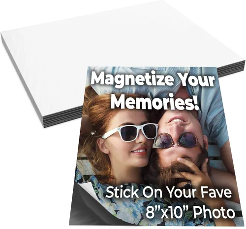 Vista 11 de Magnetize Memories con imanes de fotos adhesivos de 8 x 10 pulgadas, paquete de 10. Los magnetizadores de despegar y pegar convierten