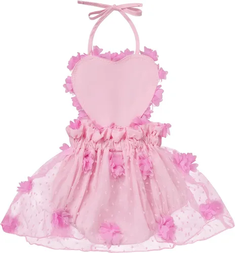 Vista 39 de Traje de bebé niña primer cumpleaños traje de encaje tul mameluco princesa tutú vestido de un año cumpleaños pastel Smash fotografía ropa