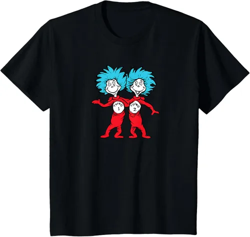 Vista 48 de Dr. Seuss Thing 1 Thing 2 Buddies - Camiseta Negro