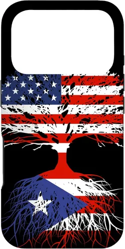 Vista 30 de Puerto Rico Boricuas Roots - Carcasa para iPhone 17, diseño de bandera estadounidense de Puerto Rico