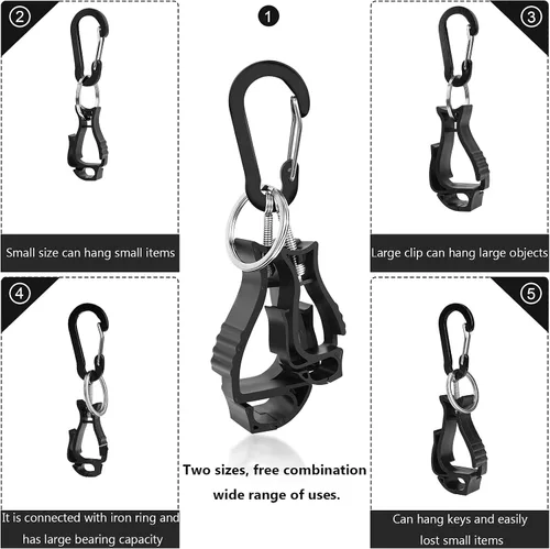 Vista 5 de NANHONG 6 Piezas de Clips para Guantes de Trabajo, Soporte para Guantes, Clip para Construcción, Trabajador para Gafas, Cascos y Guantes