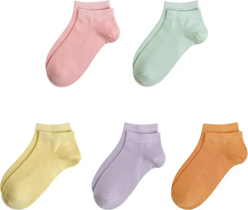 Vista 24 de SERISIMPLE Calcetines de bambú de viscosa para la escuela, calcetines de tobillo súper suaves para niños, puños elásticos, calcetines atléticos