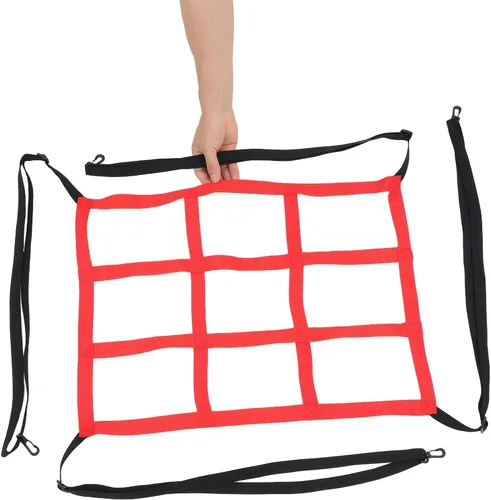 Vista 4 de Baseball Softball Pitching and Batting Practice Net Set, Adjustable Target Hitting Net with 1 White and 9 Red Scoring Zones, Sturdy Training Cage