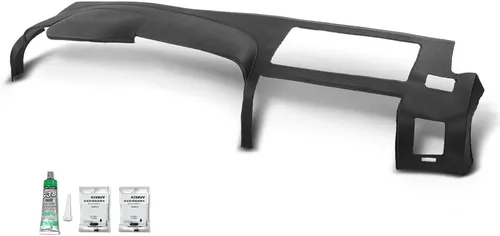 Vista 24 de GRAND ORANGE Bisel moldeado de TPE para tablero de instrumentos, compatible con Chevy Cavalier 1995-2005, cubierta de tablero, beige