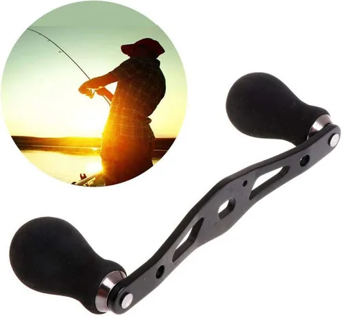 Vista 5 de TEAMWILL Negro EVA Power Pesca carrete mango agarre para Abu Garcia Daiwa Baitcasting carrete