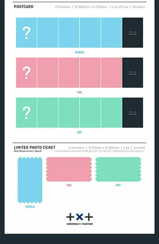 Vista 4 de TXT [ THE CHAOS CHAPTER : FREEZE ] Album [ WORLD ] VER. CD+88p Photo Book+Sticker Pack(1pack 2ea)+Lyric Book+Behind Book+Photo Card+1Original Story