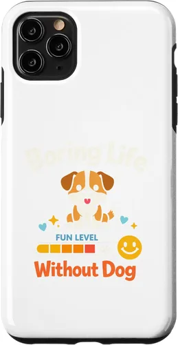Vista 13 de Boring Life Without Dog Funny for Man Woman Kids Case for iPhone 16
