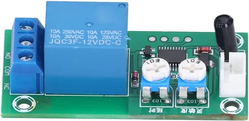 Vista 4 de Módulo de sensor de vibración, DC 12V Sensibilidad Interruptor de retardo de tiempo DIY alta sensibilidad Módulo de alarma