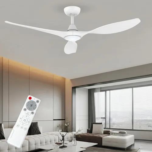 Vista 17 de Roomratv Ventiladores de techo con luces y control remoto, motor CC reversible silencioso y silencioso, 6 velocidades, temporizadores, 3 CCT, uso