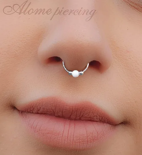 Vista 31 de Fake Opal Septum Rings