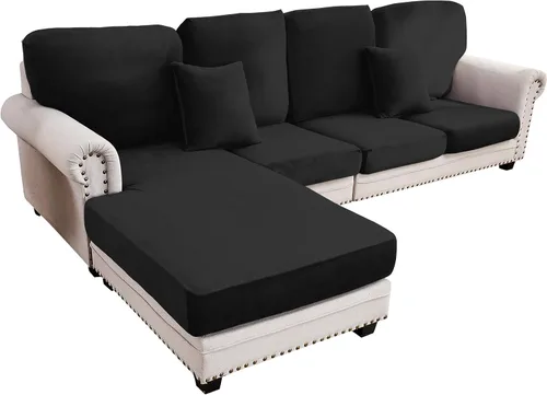 Vista 9 de Funda para Sofá de Terciopelo Elástico Funda de Cojín de Sofá 1 Pieza - Funda Elástica Lavable para Asiento o Respaldo, Fundas de Asiento para Sofás