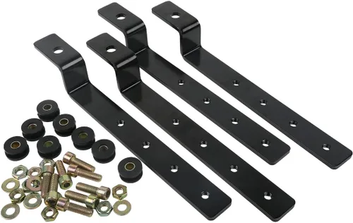 Vista 4 de XMT-MOTO Kit de soporte de montaje duro universal ajustable para bolsa de sillín para motocicleta Cruiser
