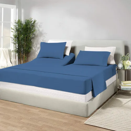 Vista 80 de Juego de sábanas de algodón de 600 hilos tamaño Queen dividido para base de cama ajustable, juego de sábanas de 4 piezas con bolsillo profundo